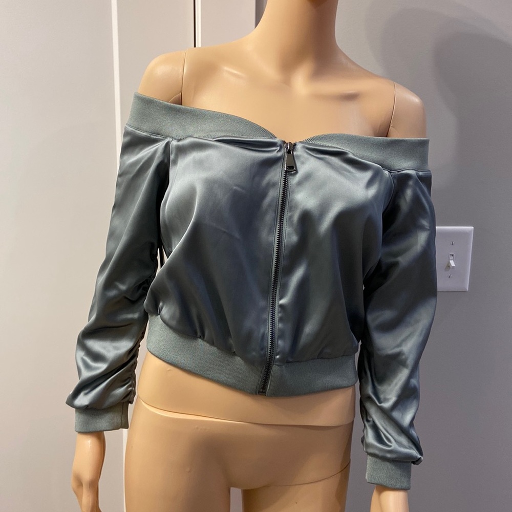Marciano Astroid Off Shoulder Bomber NWT